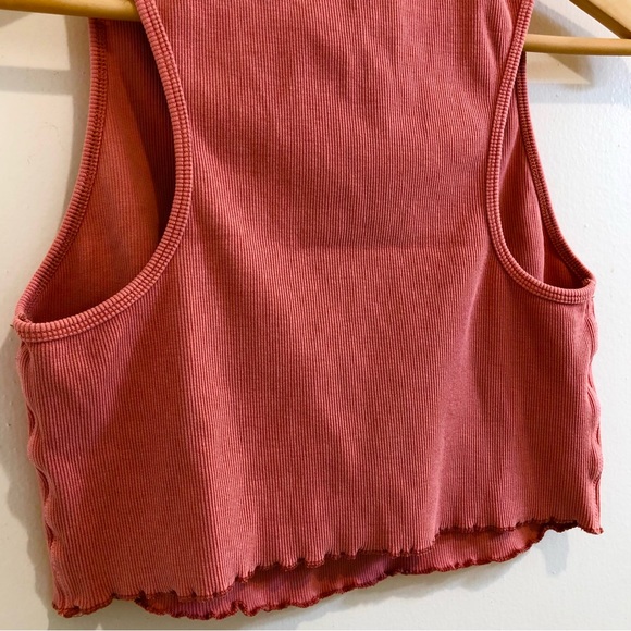 Free People Movement Courage Crop Top Red Clay Size Large. - Picture 9 of 16